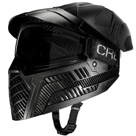 Image of Carbon OPR Full Head Coverage Thermal Paintball Goggles Mask - Black Carbon Paintball