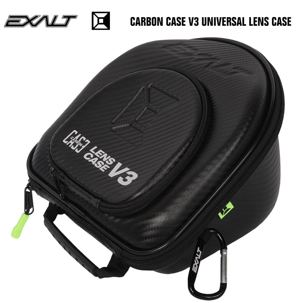 Exalt Paintball Universal Goggle Mask Lens Microfiber Travel Case V3 - Black Exalt