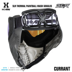 HK Army SLR Thermal Paintball Mask Goggles - Currant (Black/Black/Smoke) - Arctic Thermal Lens HK Army