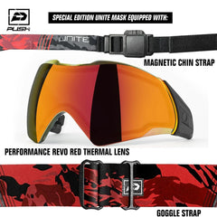 Push Paintball Unite Thermal Paintball Goggle Mask - Special Edition Tan / Black Push Paintball
