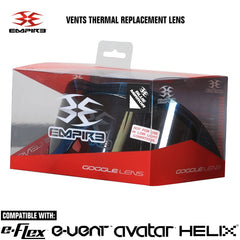 Empire Vents Paintball Mask Goggles Thermal Replacement Lens - Blue Mirror Empire