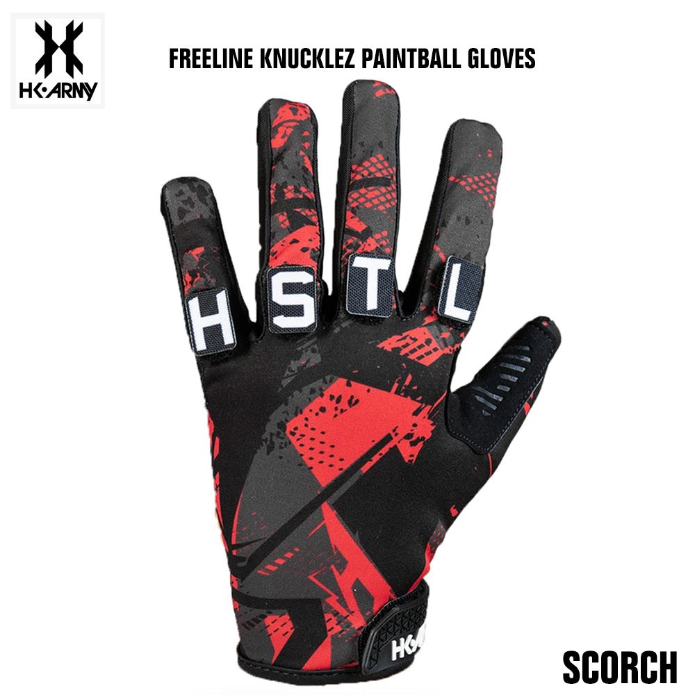 HK Army Freeline Knucklez Paintball Gloves - Scorch HK Army