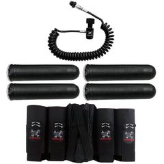 Maddog 4+1 Vertical Paintball Harness with Paintball Pods and Quick Disconnect Remote Coil Combo Maddog