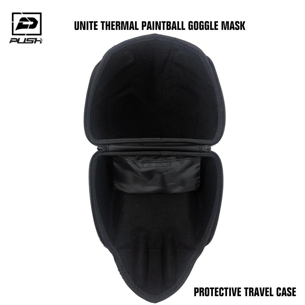 Push Unite Thermal Paintball Goggle Mask - Tropical Skulls - (Revo Red Lens) Push Paintball