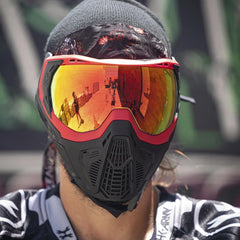 HK Army SLR Thermal Paintball Mask Goggles - Flare (Red/Black)  - Scorch Thermal Lens HK Army