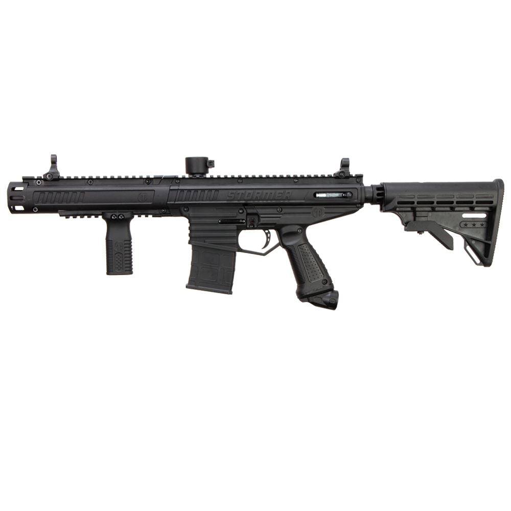 Tippmann Stormer Elite Dual Fed Semi-Automatic .68 Caliber Paintball Gun Marker - Black - 14913 Tippmann