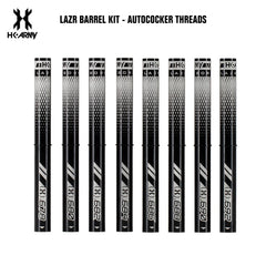 HK Army LAZR Paintball Barrel Kit - Autococker - Dust Silver / Black Inserts HK Army