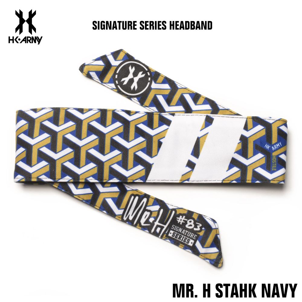 HK Army Paintball Headband - Signature Series - Mr. H Stahk Navy HK Army