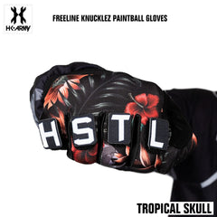 HK Army Freeline Knucklez Paintball Gloves - Tropical Skull HK Army