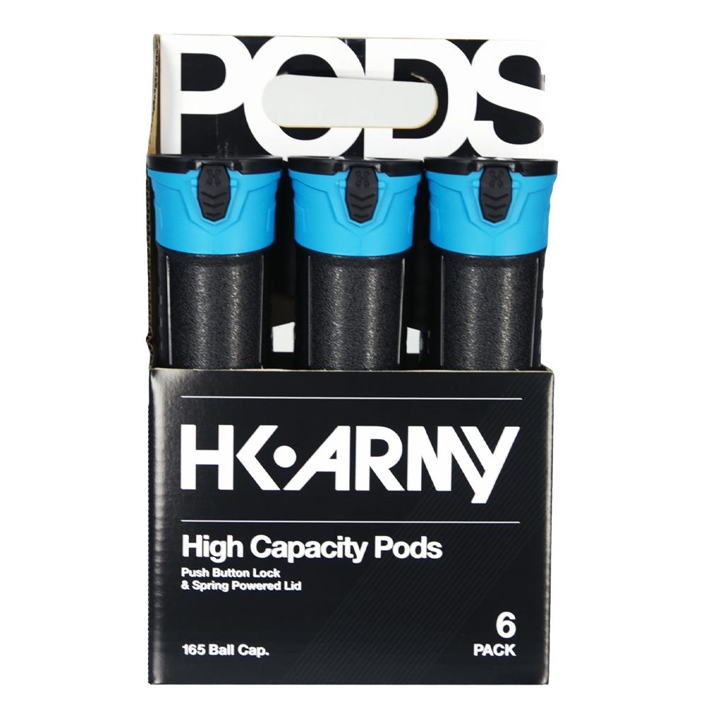 HK Army High Capacity Push Button Paintball Pods - 6 Pack HK Army
