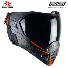 Empire EVS Thermal Paintball Mask - Black / Orange - Ninja & Clear Thermal Lenses Empire