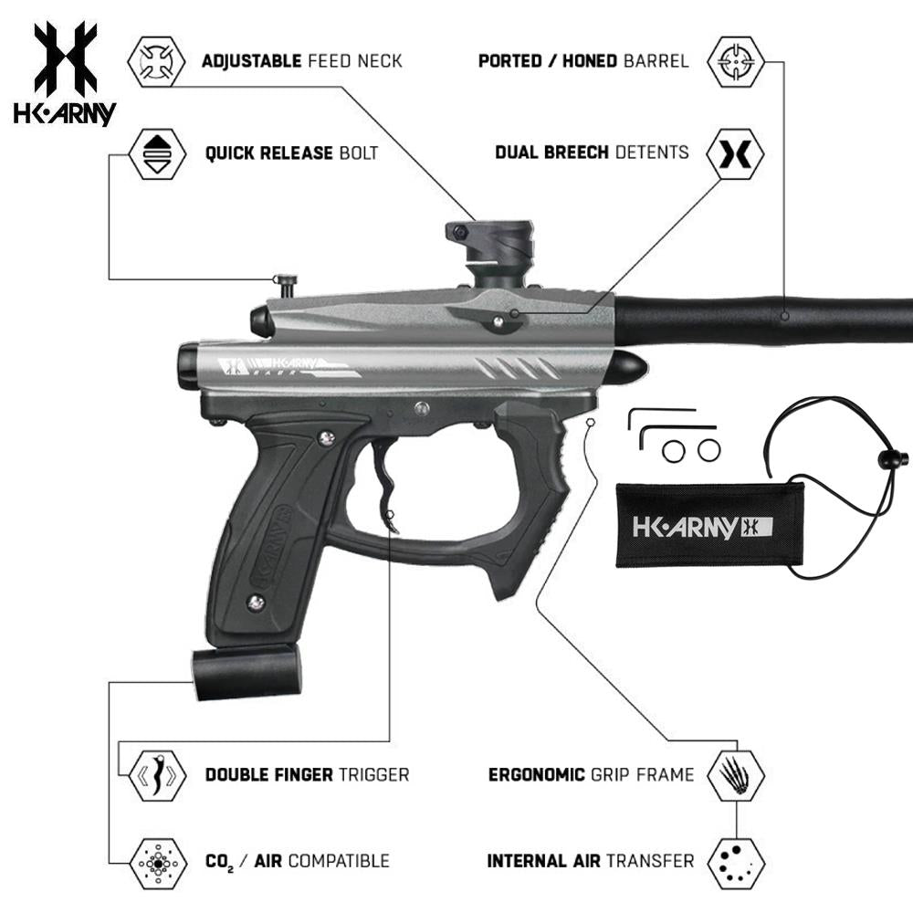 HK Army SABR Paintball Gun Marker - Pewter HK Army