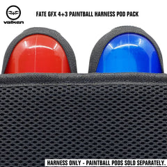 Valken Fate GFX 4+3 Paintball Harness Pod Pack - 3D Cube Grey Camo Valken