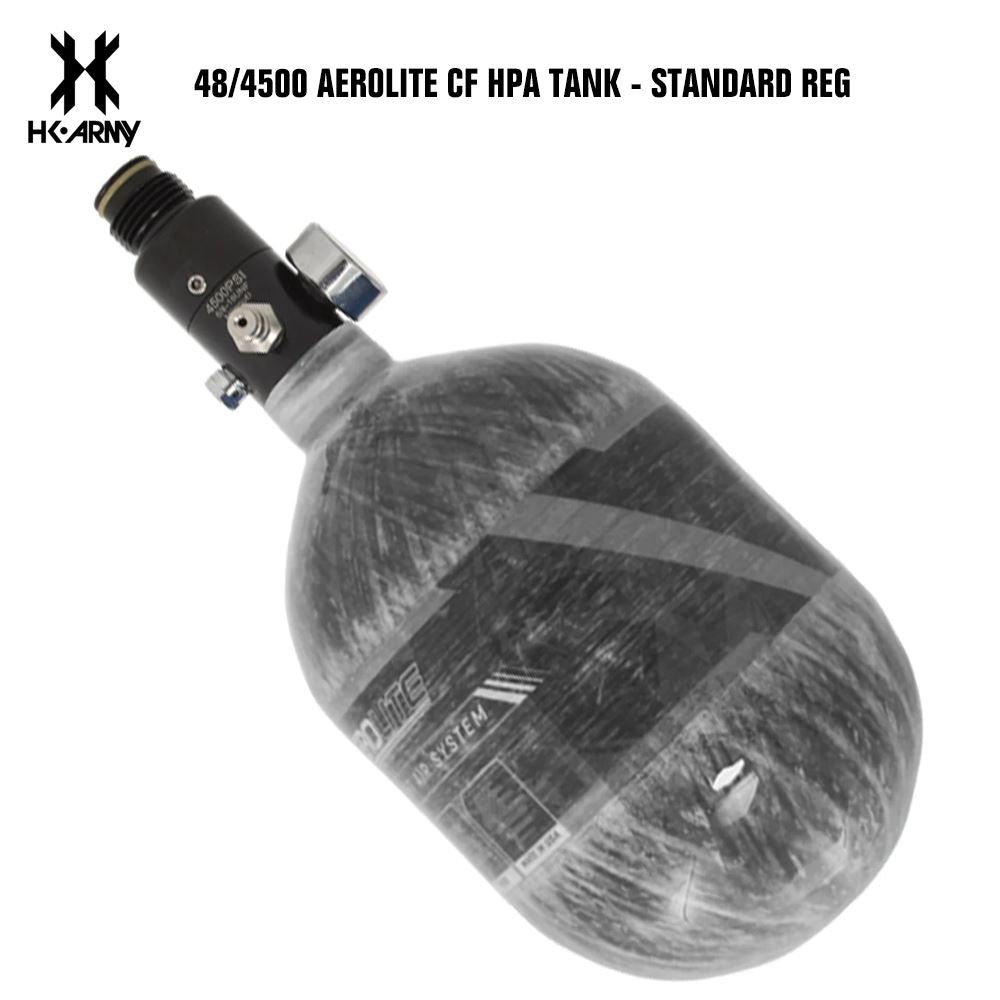 HK Army 48/4500 AEROLITE Compressed Air HPA Paintball Tank - Clear HK Army