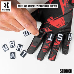 HK Army Freeline Knucklez Paintball Gloves - Scorch HK Army