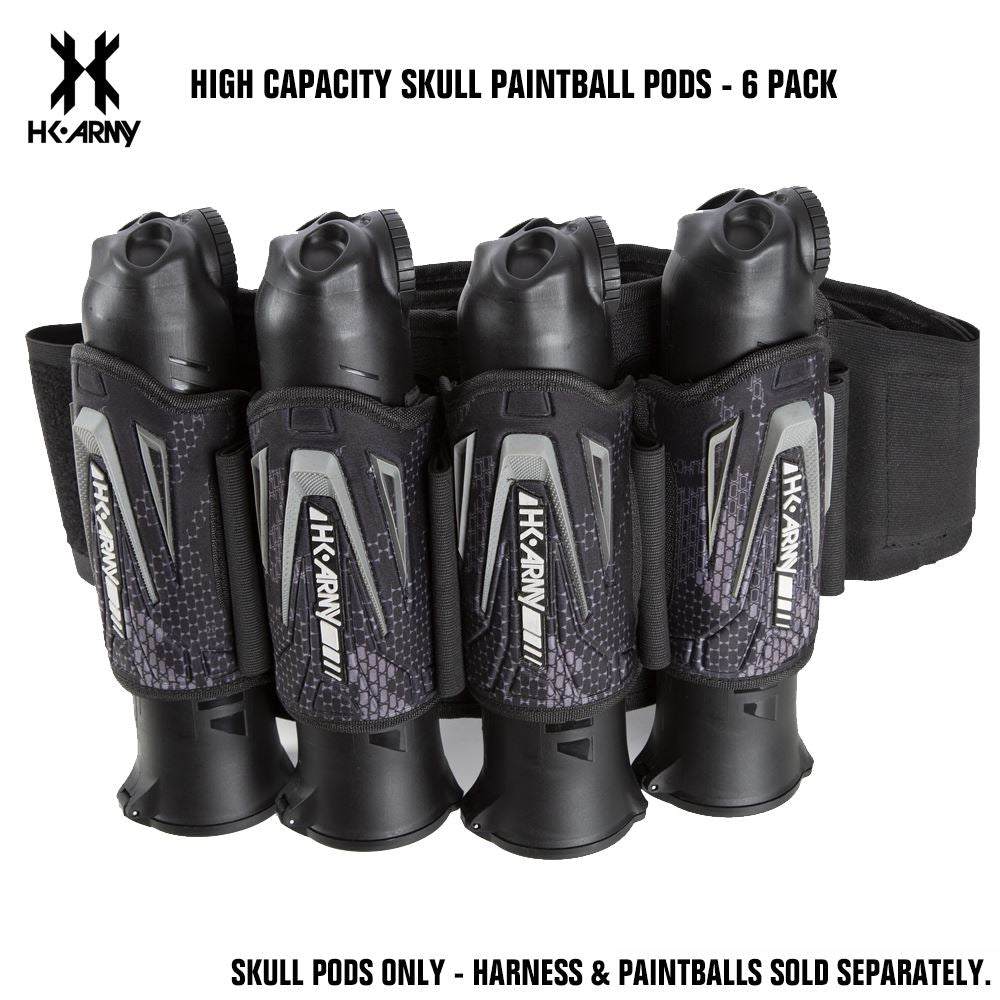 HK Army High Capacity Skull Pods - 6 Pack std config, pod, durable paint storage, for pod packs, catalog view
