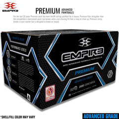 Empire Premium .68 Caliber Paintballs - Met Yellow Shell / Fill CF Empire