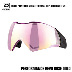 Push Paintball Unite Paintball Goggle Mask Thermal Replacement Lens - Performance REVO Rose Gold Push Paintball