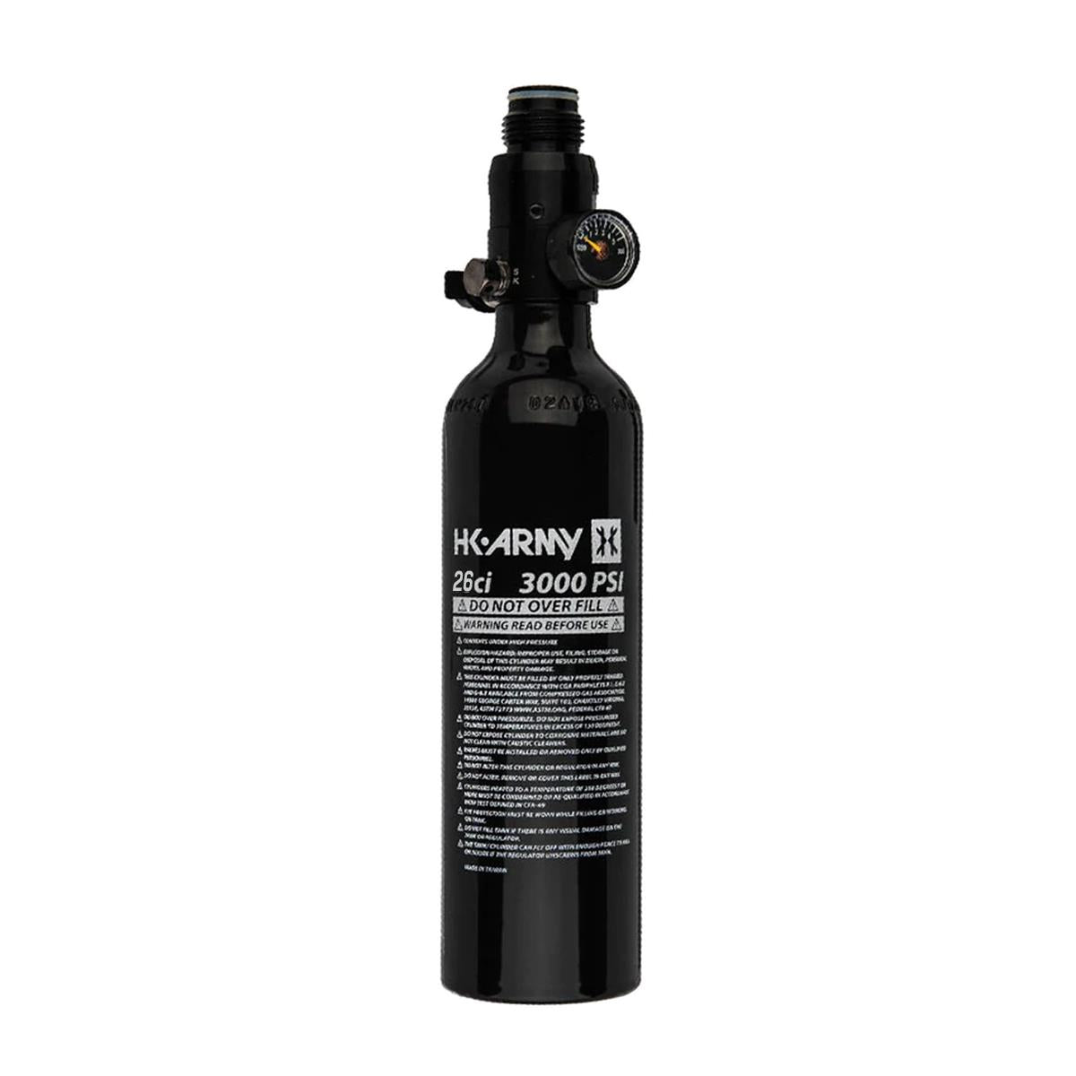 HK Army 26ci / 3000psi Aluminum Compressed Air HPA Paintball Tank - Black HK Army