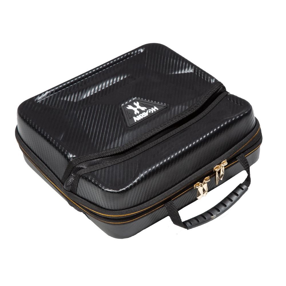 HK Army EXO Marker Case 2.0 – Hard Shell Gun Case Carbon std config, marker, durable field setup, for woodsball play, close detail