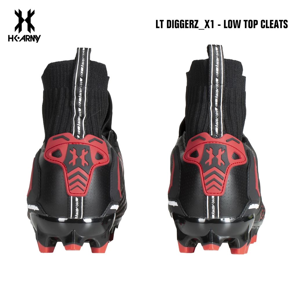 HK Army LT Diggerz_1 Low Top Paintball Cleats - Black/Red HK Army
