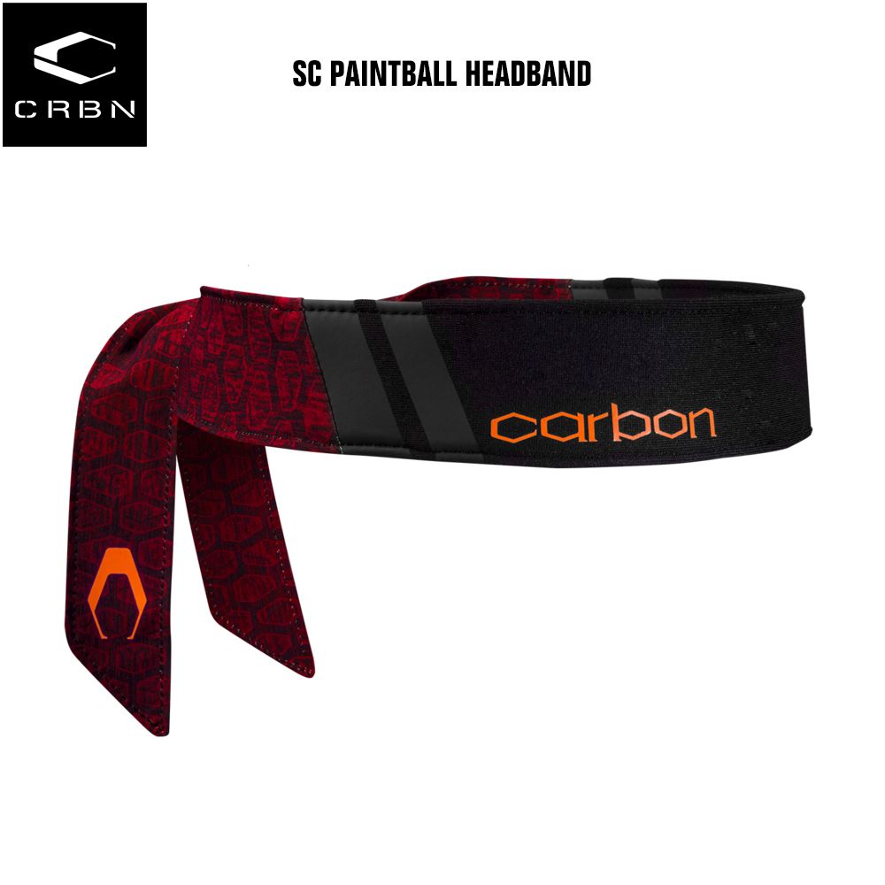 Carbon Paintball SC Headband - Red Carbon Paintball