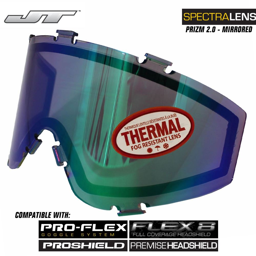 JT Spectra Paintball Mask Dual-Pane Thermal Replacement Lens - Prizm 2