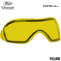 V-Force Grill Paintball Mask Replacement Anti-Fog Thermal Lens - Yellow V-Force