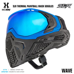 HK Army SLR Thermal Paintball Mask Goggles - Wave (Blue/Black) - Arctic Thermal Lens HK Army