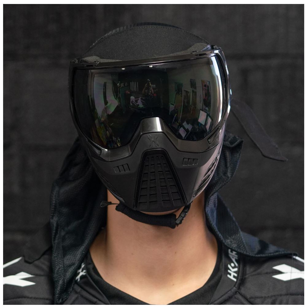 HK Army KLR Thermal Paintball Mask - Onyx Black / Black HK Army
