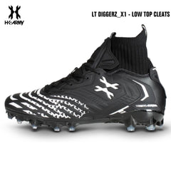 HK Army LT Diggerz_1 Low Top Paintball Cleats - Black/White HK Army
