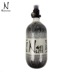 Ninja Paintball LITE TRANSLUCENT 45/4500 Carbon Fiber Compressed Air HPA Paintball Tank with Standard Regulator - Grey Ninja Paintball