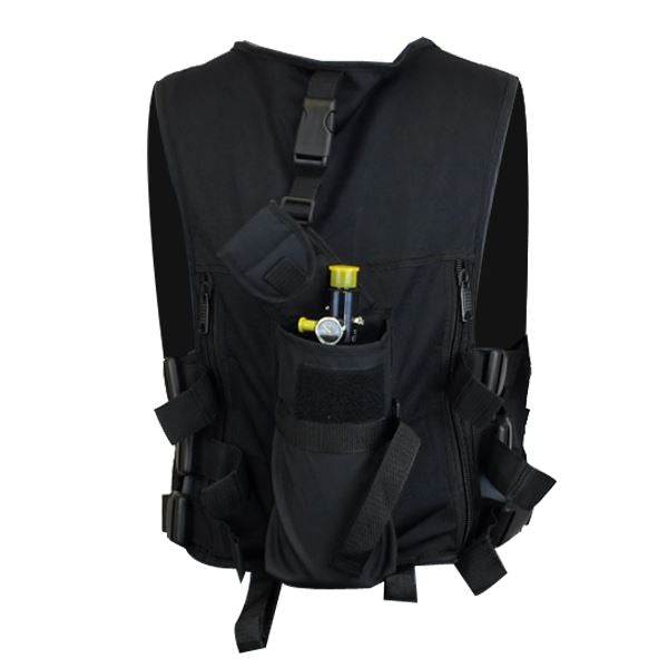 Maddog Tactical Sport Vest with 4 Pods & Standard Remote Coil Paintball Package Maddog