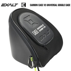 Exalt Carbon Universal Paintball Goggle Mask Microfiber Travel Case V3 - Black Exalt