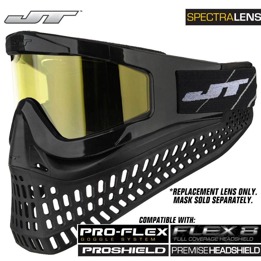 JT Spectra Paintball Mask Dual-Pane Thermal Replacement Lens - Yellow JT Paintball
