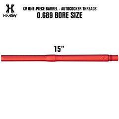 HK Army XV One-Piece Paintball Barrel - Autococker - Dust Red - 0.689 Bore Size HK Army