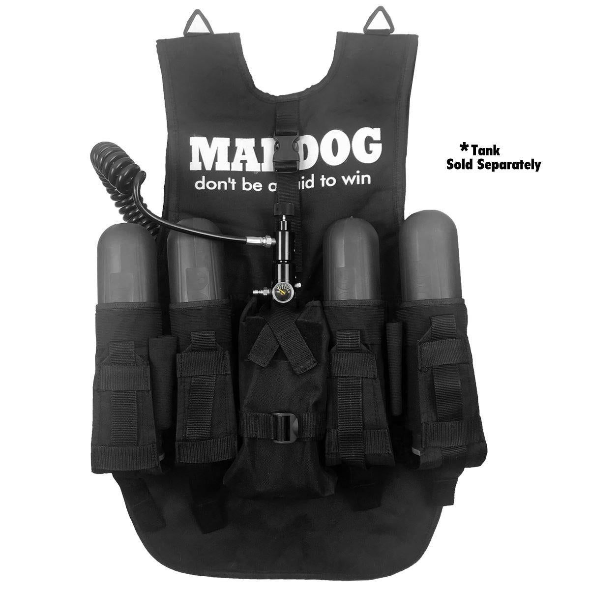 Maddog Tactical Vest w/ Pods & Standard Remote Coil Paintball Package Maddog