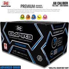 Empire Premium .68 Caliber Paintballs - White Shell / Fill CF Empire