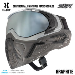 HK Army SLR Thermal Paintball Mask Goggles - Graphite (Silver/Black/Smoke) - Silver Thermal Lens HK Army