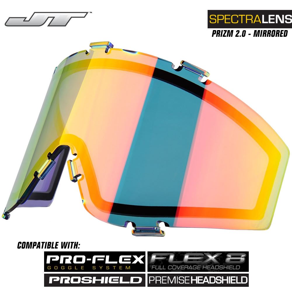 JT Spectra Paintball Mask Dual-Pane Thermal Replacement Lens - Prizm 2.0 High Def JT Paintball