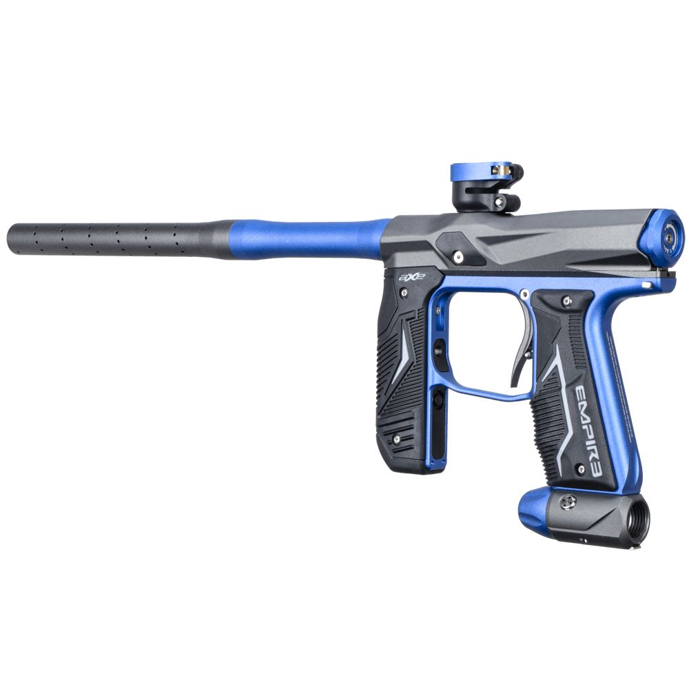 Empire Axe 2.0 Automatic Paintball Gun - Dust Grey / Blue Empire