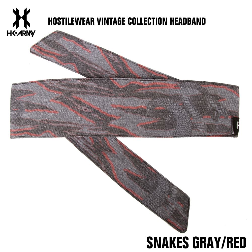 HK Army Paintball Hostilewear Headband - Snakes Grey/Red HK Army