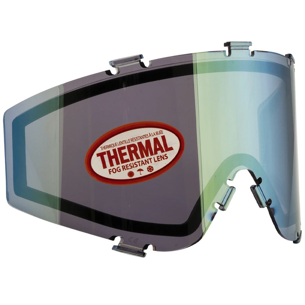 JT Spectra Paintball Mask Dual-Pane Thermal Replacement Lens - Chrome JT Paintball