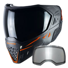 Empire EVS Thermal Paintball Mask - Black / Orange - Ninja & Clear Thermal Lenses Empire
