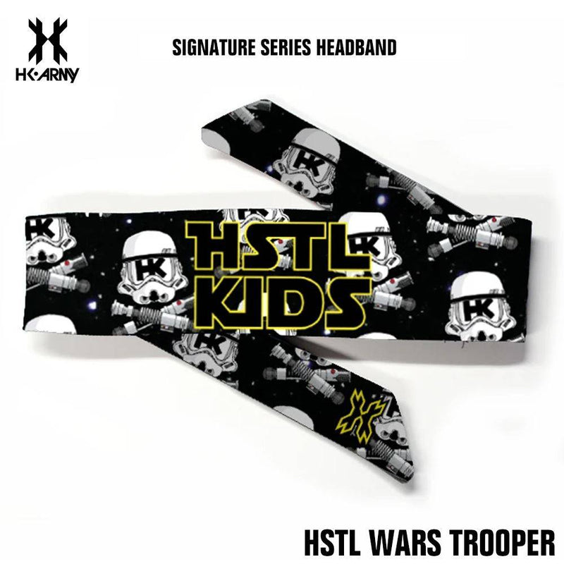 HK Army Headband Signature Series HSTL Wars Trooper with terry cloth pad for sweat and forehead protection, 43in long and 2.5in wide