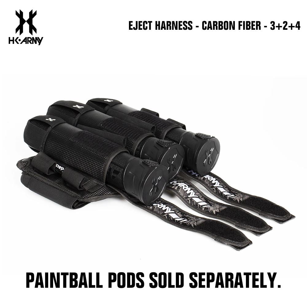 HK Army 3+2 | 4+3 | 5+4 Eject Paintball Harness Pod Pack - Carbon Fiber HK Army