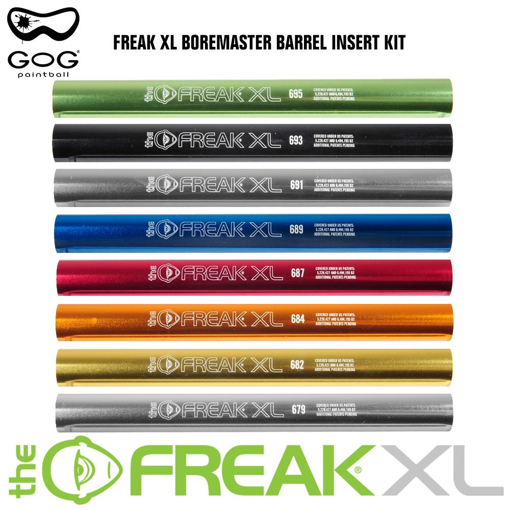 GoG Freak XL Boremaster Paintball Barrel Insert Kit - Aluminum GoG