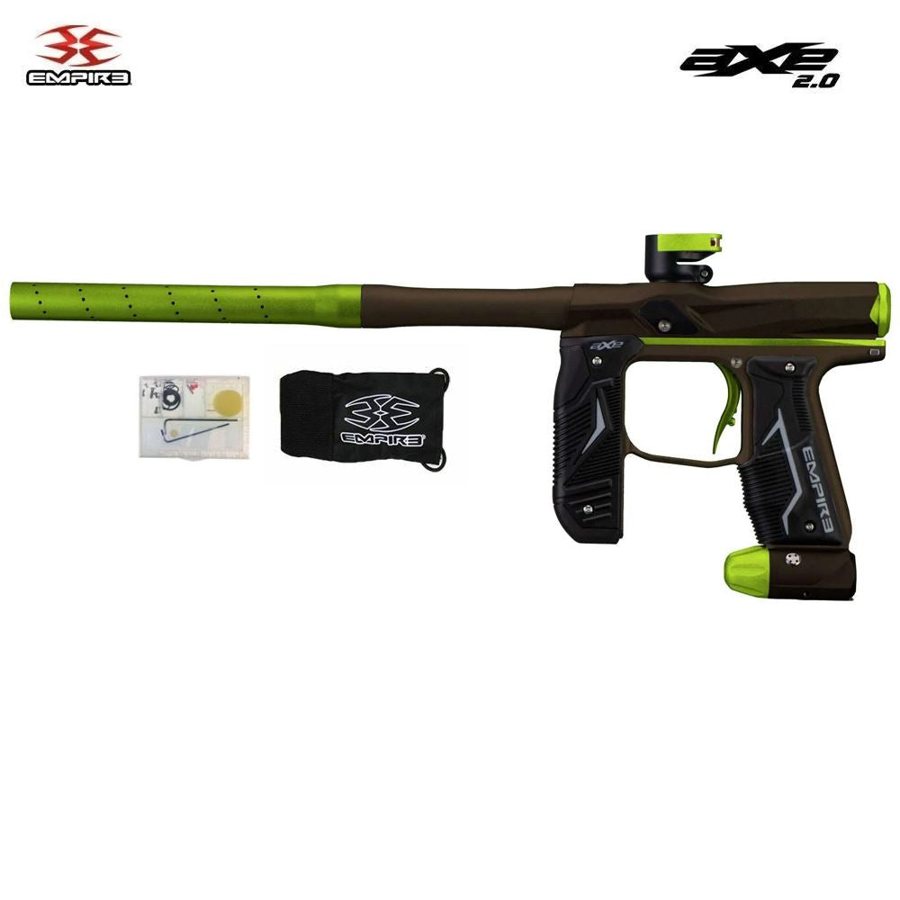Empire Axe 2.0 Electronic Paintball Gun Marker - Dust Brown / Dust Green Empire