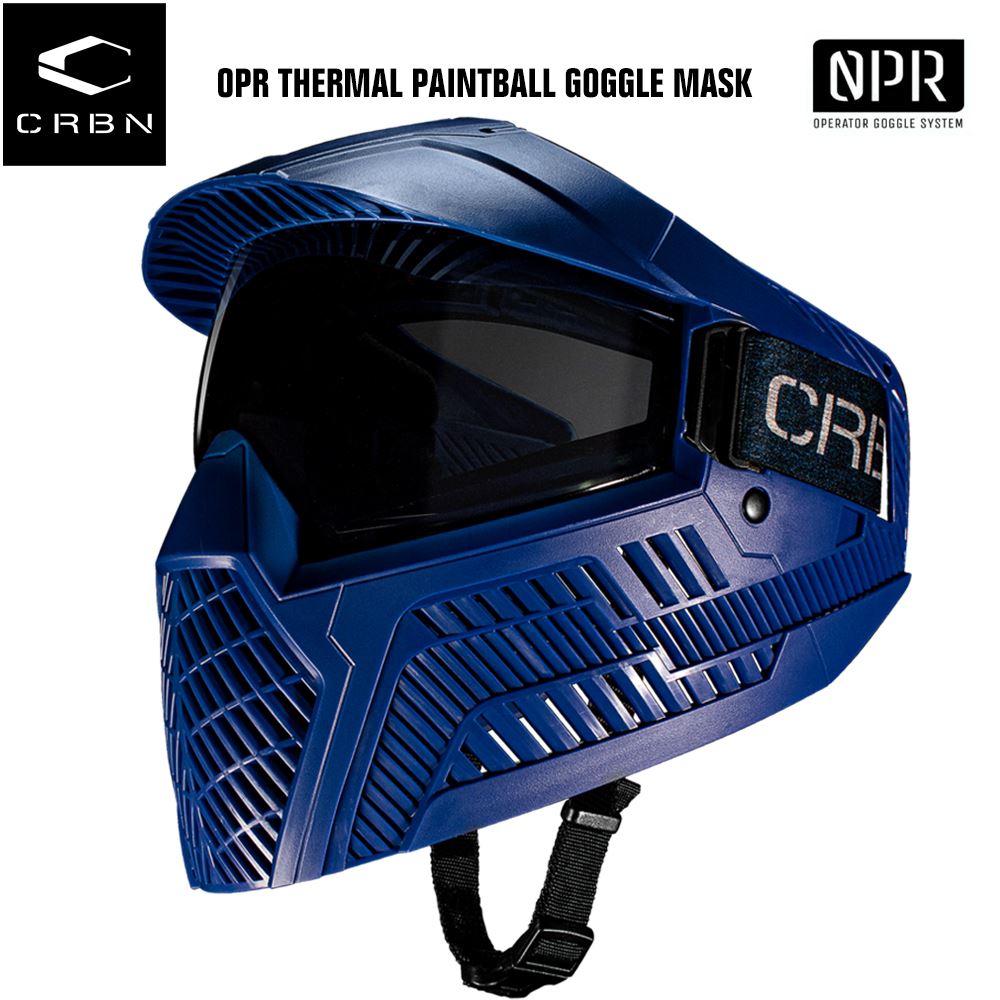 Carbon OPR Thermal Paintball Goggles Mask - Navy Carbon Paintball