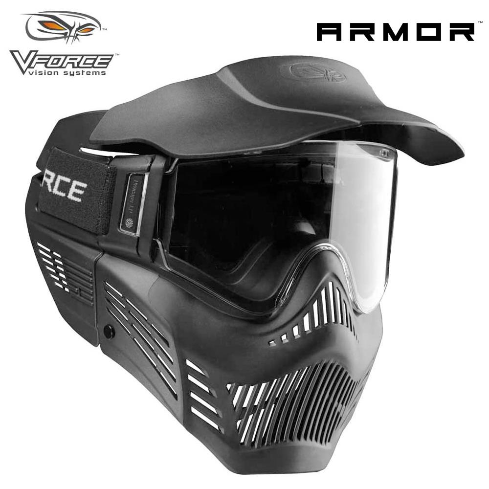 V-Force Armor Field Vision Anti-Fog Paintball Mask - Black V-Force